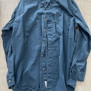 Levis Strauss & Co Mens Large Blue Button Up Jeanswear Long Sleeve